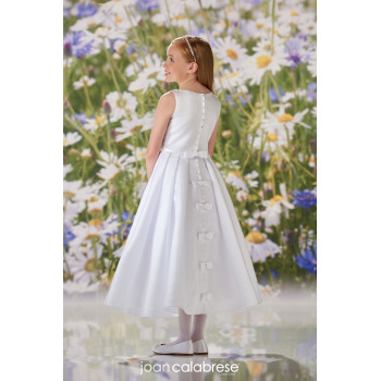 JOAN CALABRESE WHITE TEA-LENGTH FIRST HOLY COMMUNION DRESS STYLE 120352