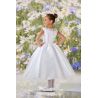 JOAN CALABRESE WHITE TEA-LENGTH FIRST HOLY COMMUNION DRESS STYLE 120334