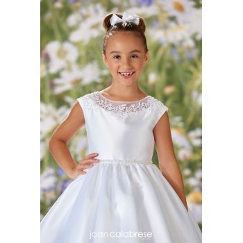 JOAN CALABRESE WHITE TEA-LENGTH FIRST HOLY COMMUNION DRESS STYLE 120334