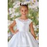 JOAN CALABRESE WHITE TEA-LENGTH FIRST HOLY COMMUNION DRESS STYLE 120334