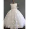 HANDMADE WHITE FIRST HOLY COMMUNION DRESS T-872