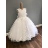 HANDMADE WHITE FIRST HOLY COMMUNION DRESS T-872