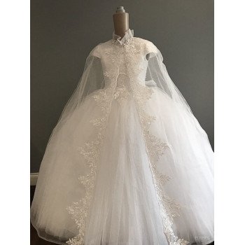 HANDMADE WHITE FIRST HOLY COMMUNION DRESS STYLE T-928