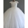 HANDMADE WHITE FIRST HOLY COMMUNION DRESS STYLE T-928