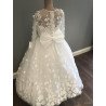 HANDMADE WHITE FIRST HOLY COMMUNION DRESS STYLE T-932