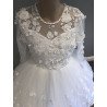 HANDMADE WHITE FIRST HOLY COMMUNION DRESS STYLE T-932