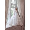 Unusual White First Holy Communion Dress Style 3113