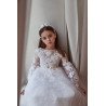 Unusual White First Holy Communion Dress Style 3113