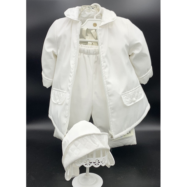 WHITE CHRISTENING/SPECIAL OCCASION SET STYLE K004 WHITE CHRISTENING/SPECIAL OCCASION SET STYLE K004