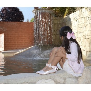 SPANISH PINK CONFIRMATION/SPECIAL OCCASION SHOES BY TINNY SHOES STYLE 15209