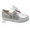 SPANISH IVORY/GOLD/DUSTY PINK CONFIRMATION/SPECIAL OCCASION SHOES BY TINNY SHOES STYLE 15231 STYLE