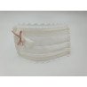 Spanish Ivory/Pink First Holy Communion Face Mask Style CM-A2
