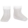 WHITE BABY GIRL/BOY CHRISTENING/BAPTISM SPANISH SOCKS STYLE 2.393/4