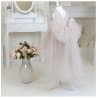 Handmade Dusky Pink Flower Girl/ Confirmation Dress Style Ama