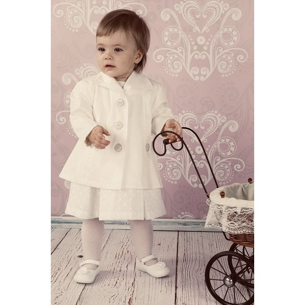 Ivory Baby Girl Christening Coat Style C028 Ivory Baby Girl Christening Coat Style C028