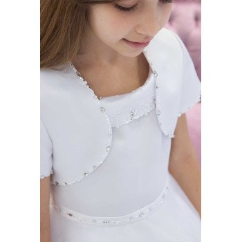 White First Holy Communion Dress & Bolero Amanda