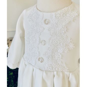 Handmade Ivory Christening Dress Style VERONI