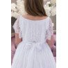 White Handmade First Holy Communion Dress Style LOUISE