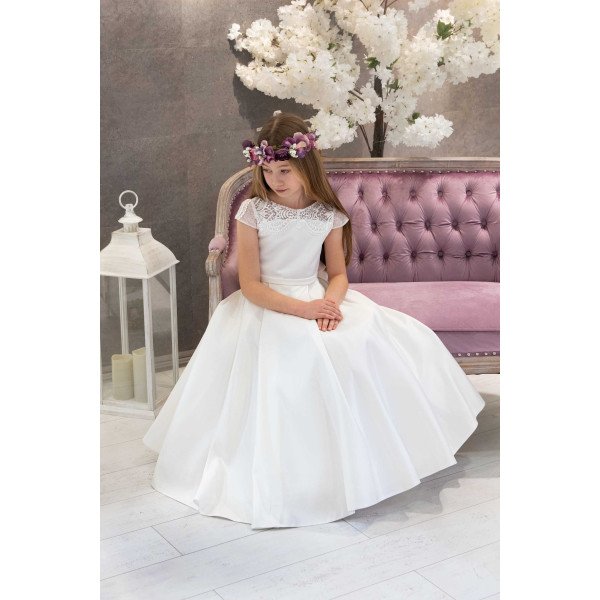 Handmade Ivory First Holy Communion Dress Style NINETTE Handmade Ivory First Holy Communion Dress Style NINETTE