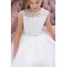 White Handmade First Holy Communion Dress Style CARMEN BIS
