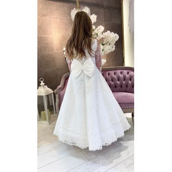 Handmade Ivory First Holy Communion Dress Style ALIKIA