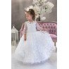 HANDMADE WHITE FIRST HOLY COMMUNION DRESS STYLE T-932