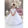 HANDMADE WHITE FIRST HOLY COMMUNION DRESS STYLE T-928