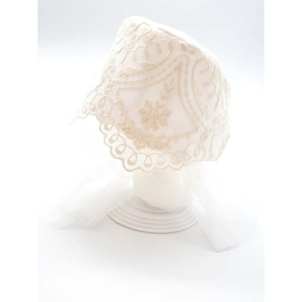 MARLA IVORY BABY GIRL CHRISTENING/BAPTISM BONNET STYLE M757 MARLA IVORY BABY GIRL CHRISTENING/BAPTISM BONNET STYLE M757