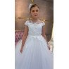 HANDMADE WHITE FIRST HOLY COMMUNION DRESS STYLE T-881