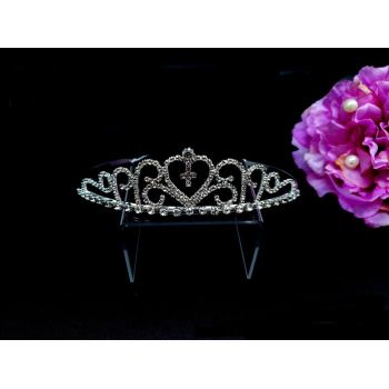 Silver First Holy Communion Tiara by Little People Style 5875