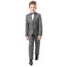 Gray Checkered 2 Pieces First Holy Communion/Special Occasion Suit Style CARLO