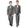 Gray Checkered 2 Pieces First Holy Communion/Special Occasion Suit Style CARLO