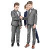 Gray Checkered 2 Pieces First Holy Communion/Special Occasion Suit Style CARLO