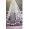 White First Holy Communion Veil Style CV162