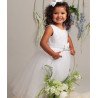 Special Occasions Ivory Tulle Baby Dress with Sequinned Sash Cindy by Sevva