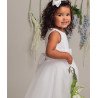 Special Occasions Ivory Tulle Baby Dress with Sequinned Sash Cindy by Sevva