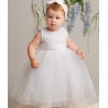 Ivory Seeva flower girl /Christening dress Style pc1025