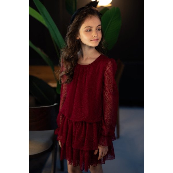 Burgundy Confirmation/Special Occasion Dress Style 0AW-11B Burgundy Confirmation/Special Occasion Dress Style 0AW-11B
