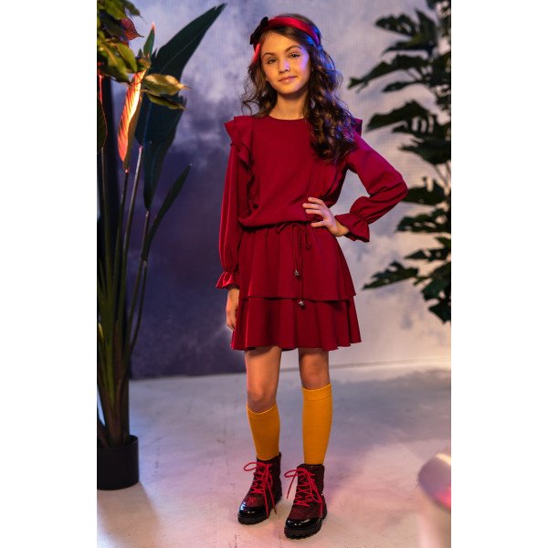 Burgundy Confirmation/Special Occasion Dress Style 0AW-3B Burgundy Confirmation/Special Occasion Dress Style 0AW-3B