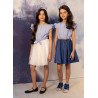 Ivory/Blue Confirmation/Special Occasion Dress Style 0SS-02