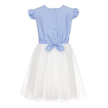 Ivory/Blue Confirmation/Special Occasion Dress Style 0SS-02