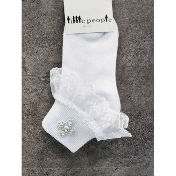 WHITE FIRST HOLY COMMUNION SOCKS STYLE 5162
