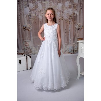 Sweetie Pie First Holy Communion White Dress Style RB625