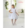 SPANISH HANDMADE WHITE BALLERINA LENGTH FIRST HOLY COMMUNION DRESS STYLE 2906