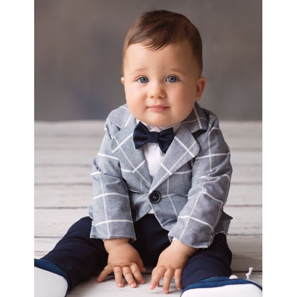 NAVY/GREY BABY BOY CHRISTENING OUTFIT STYLE EMIL NAVY/GREY BABY BOY CHRISTENING OUTFIT STYLE EMIL