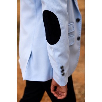 One Varones Blue With Patches First Holy Communion Jacket Style 10-04020