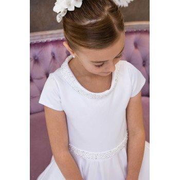 Sweetie Pie First Holy Communion White Dress Style 4070