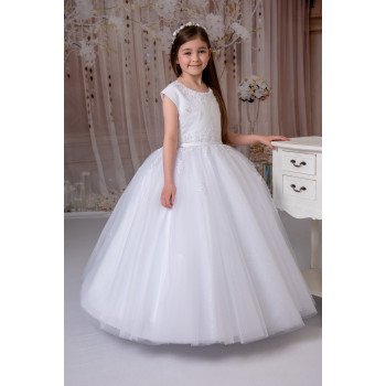 Sweetie Pie First Holy Communion White Dress Style RB611