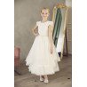 Teter Warm Ivory Handmade First Holy Communion Dress Style DS04