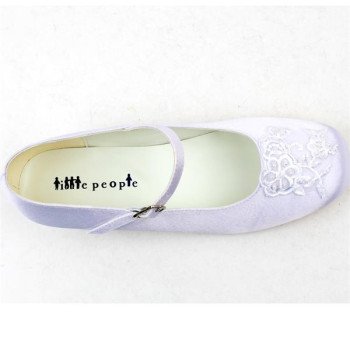 WHITE SATIN FIRST HOLY COMMUNION SHOES STYLE 4001